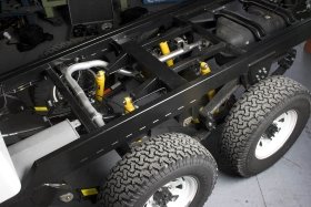 MDT 6x6 rear frame and suspension